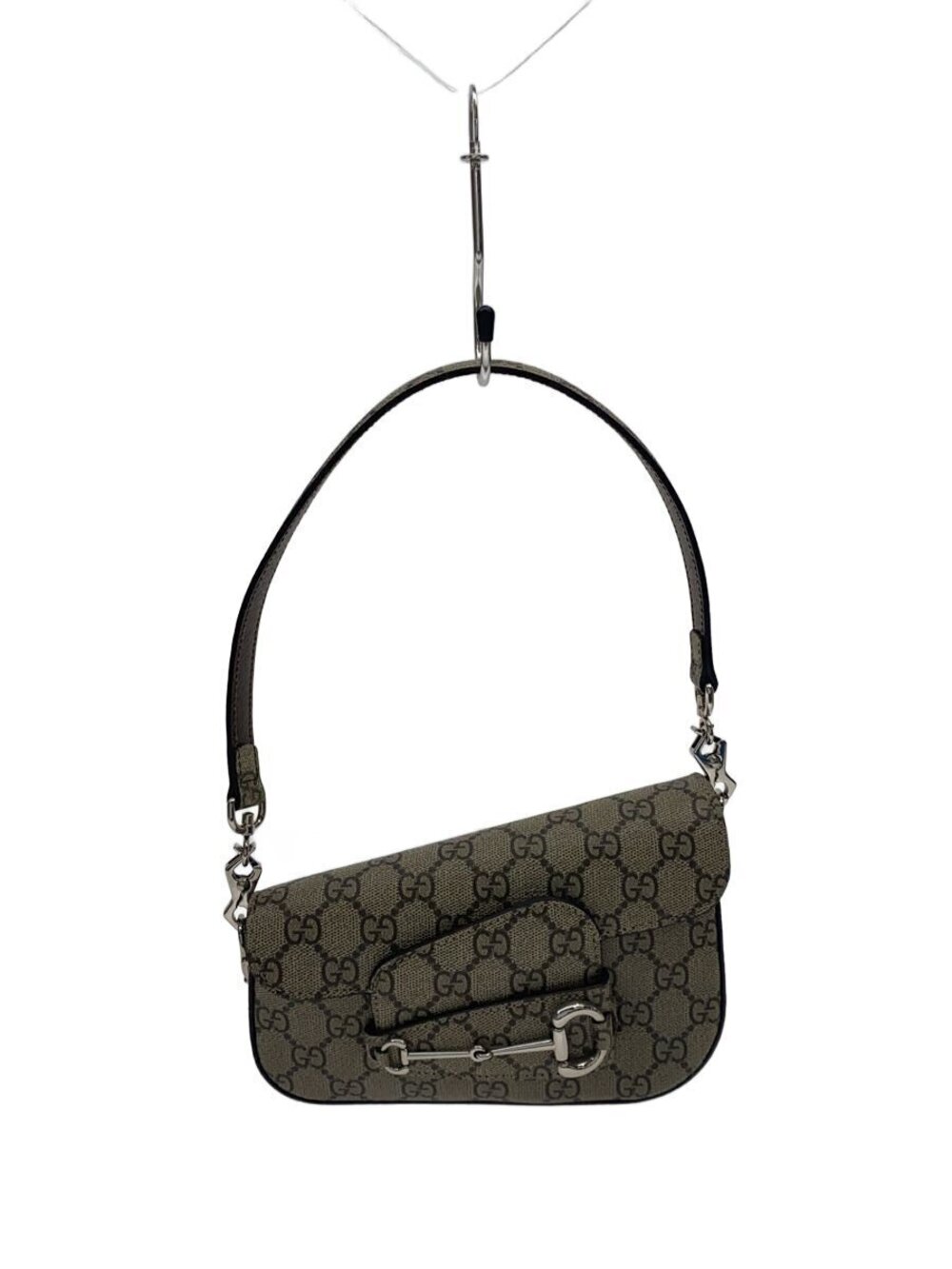 Gucci Handbag Leather Beige Cream All over